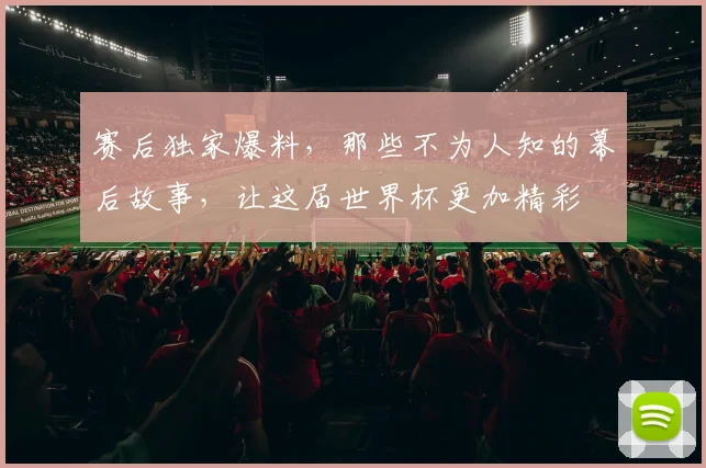 赛后独家爆料，那些不为人知的幕后故事，让这届世界杯更加精彩